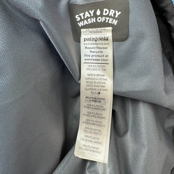 patagonia Men's Boulder Fork Waterproof Hooded Zip Up Rain Jacket, Size XL, Blue - Picture 9 of 16